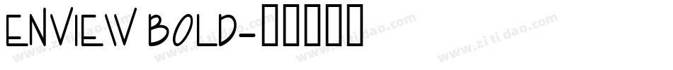 Enview Bold字体转换